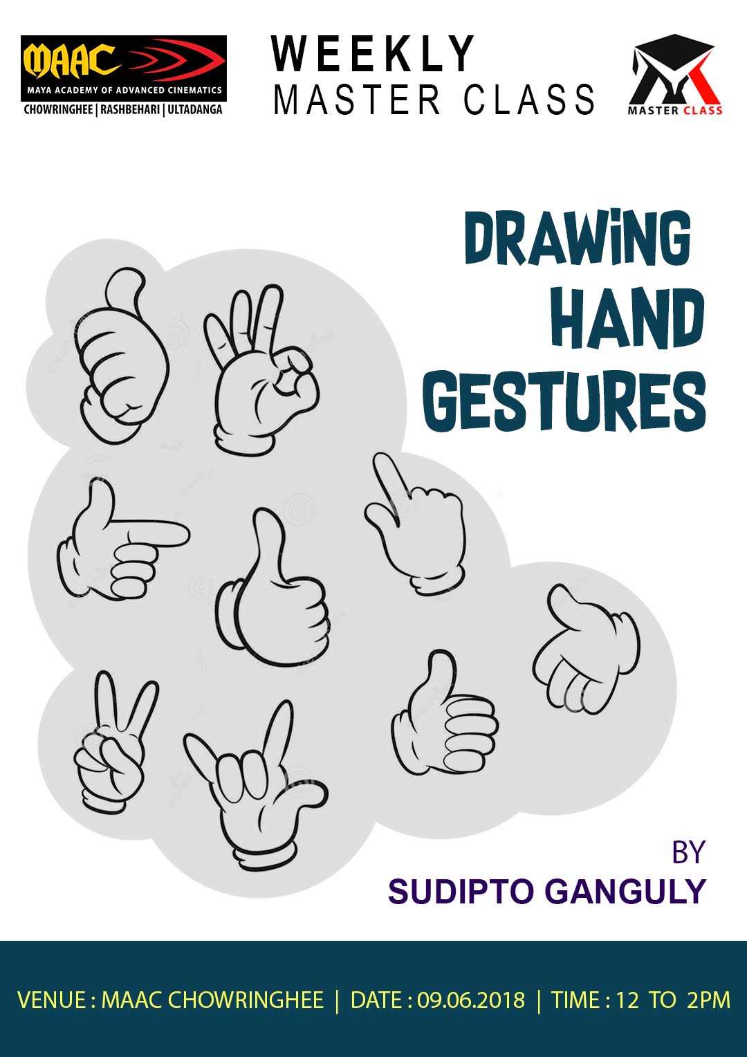 Weekly Master Class on Drawing Hand Gestures