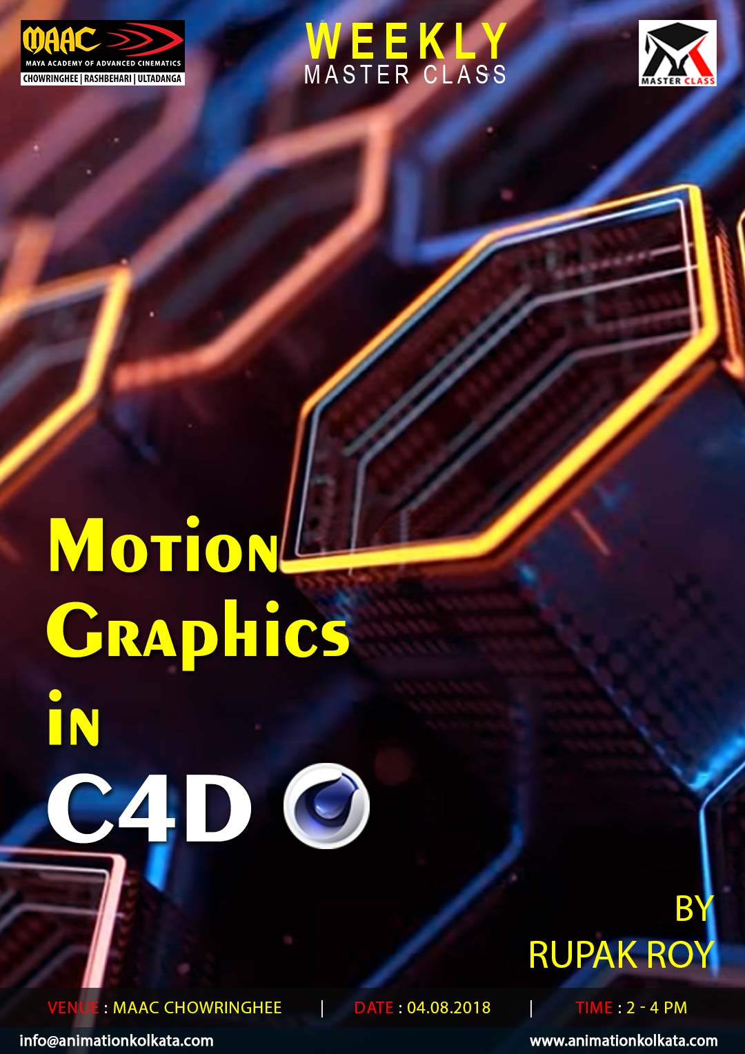 Weekly Master Class on Motion Graphics in C4D