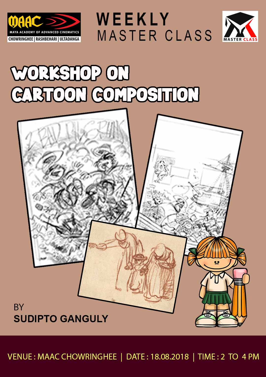 Weekly Master Class on Workshop On Cartoon Composition