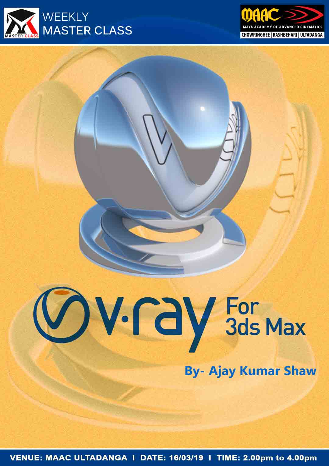 Weekly Master Class on V-Ray for 3ds Max