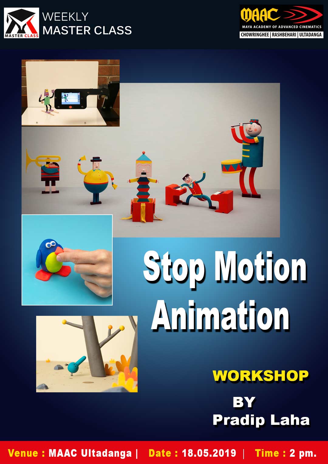 Weekly Master Class on Stop Motion Animation