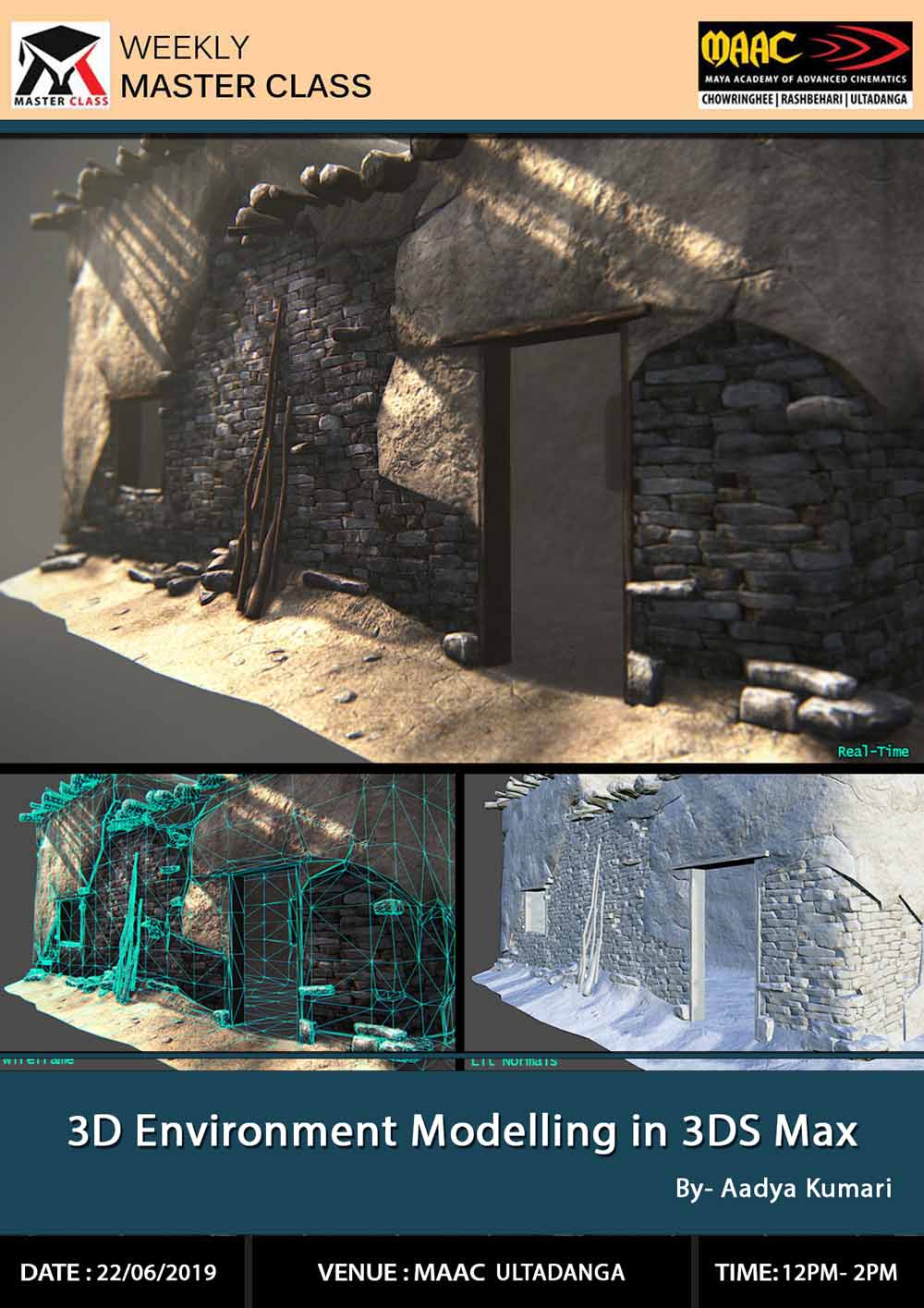 Weekly Master Class on 3D Environment Modelling in 3Ds Max