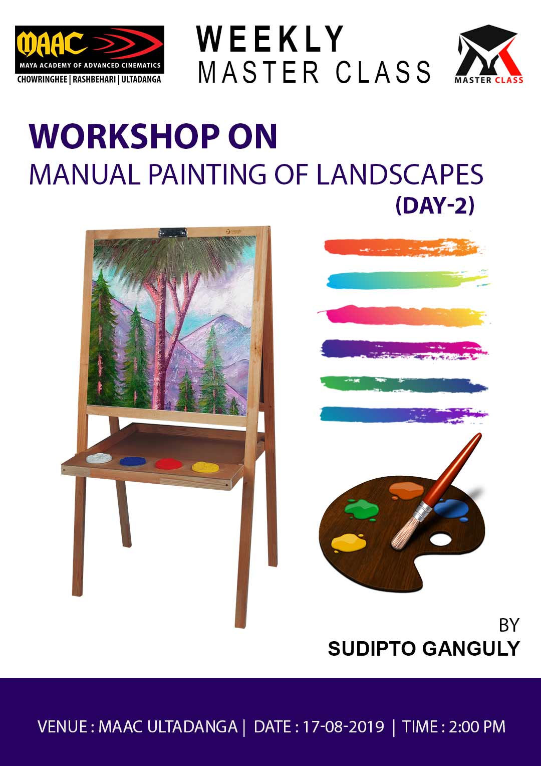 Weekly Master Class on Manual Painting of Landscapes Day 2