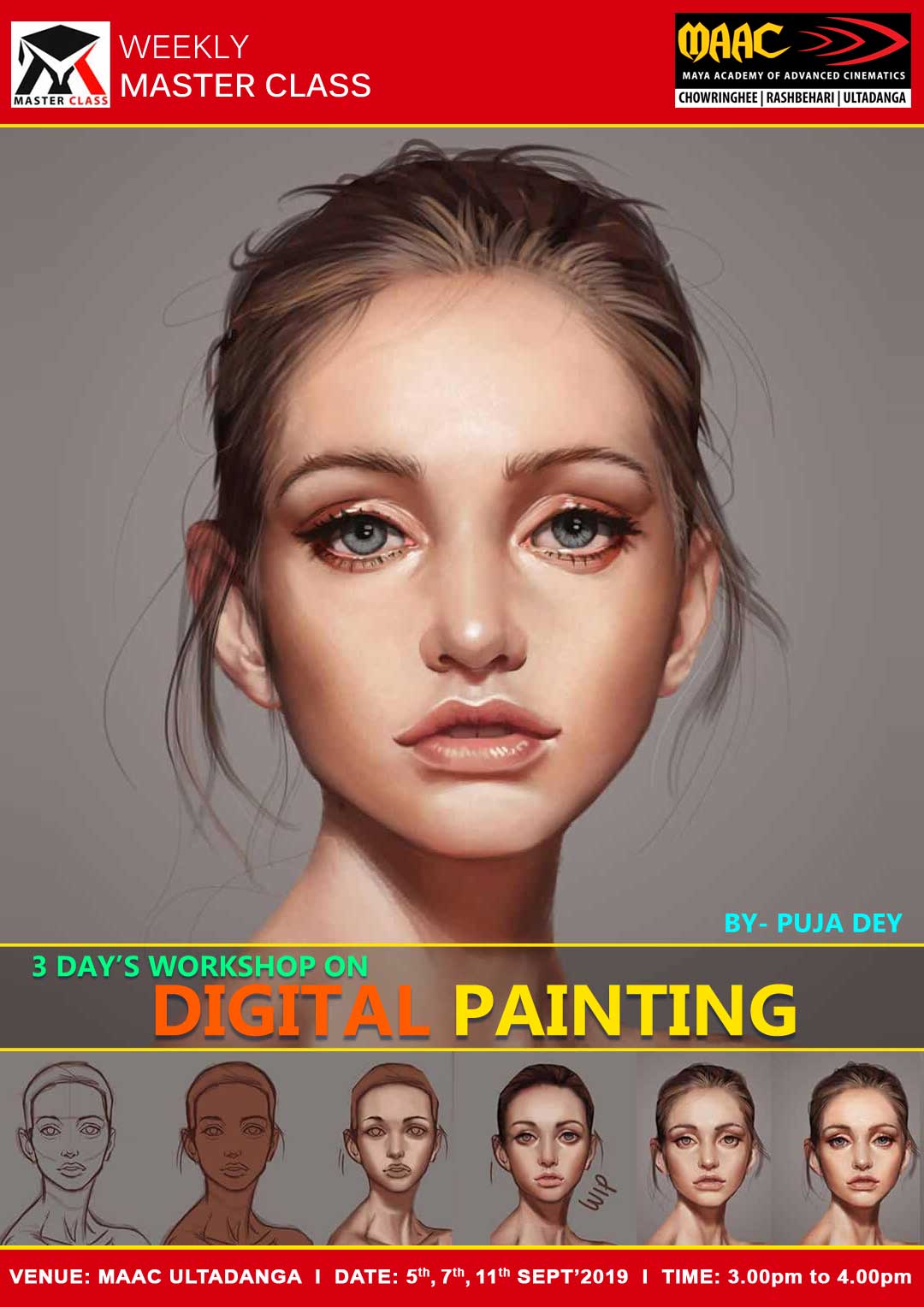 Weekly Master Class on 3 Days Workshop on Digital Painting