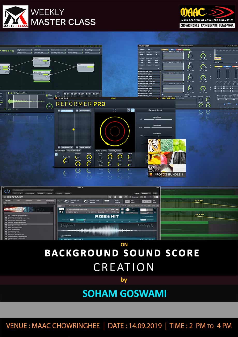 Weekly Master Class on Background Sound Score Creation