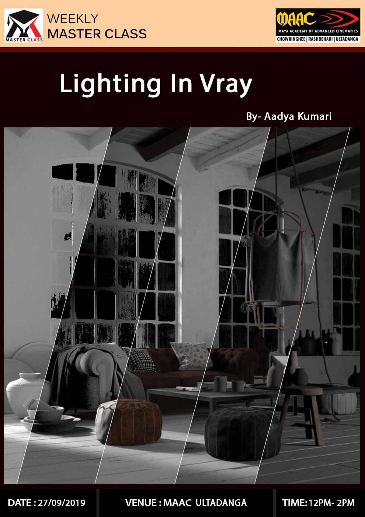 Weekly Master Class on Lighting in V-Ray