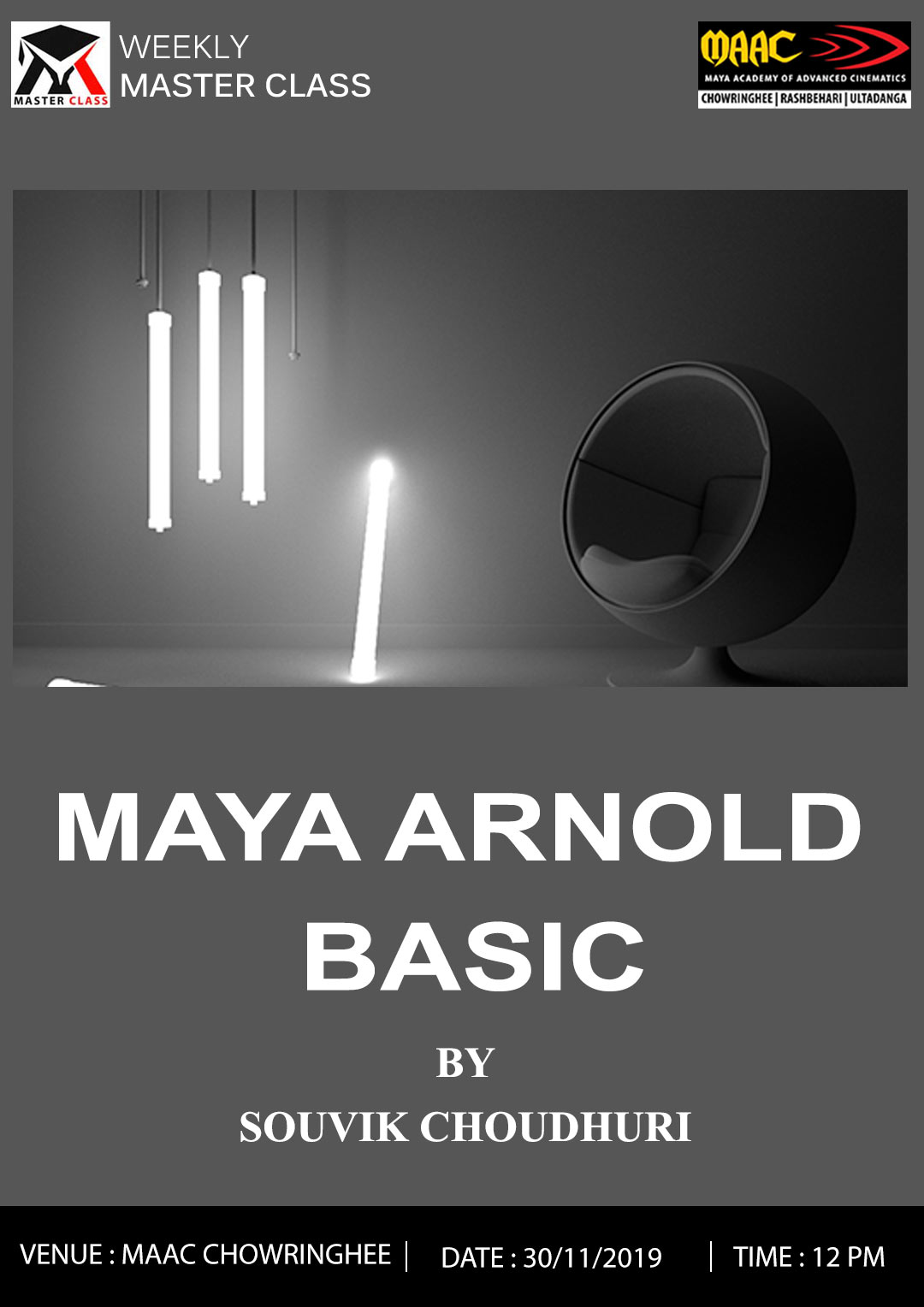 Weekly Master Class on Maya Arnold Basic