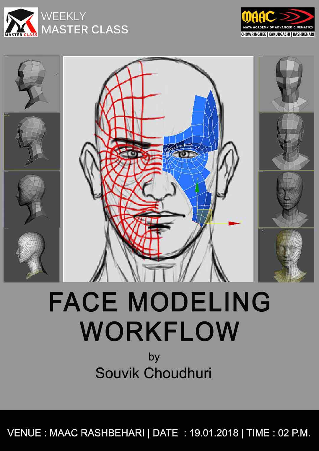 Weekly Master Class on Face Modeling Workflow