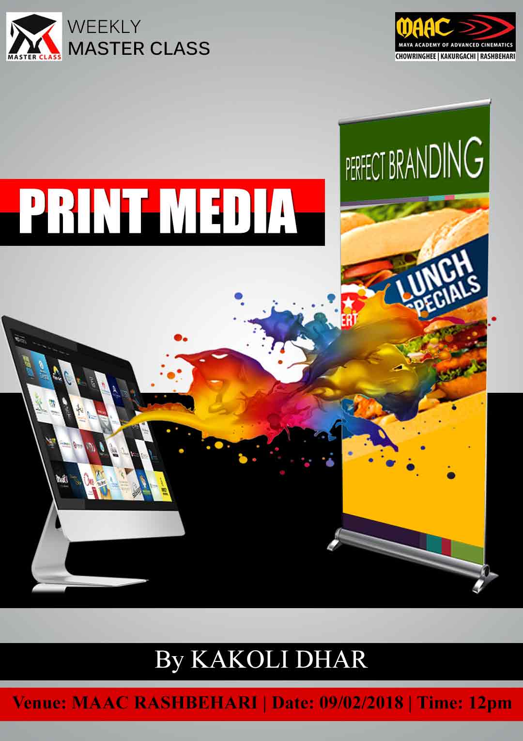 Weekly Master Class on Print Media