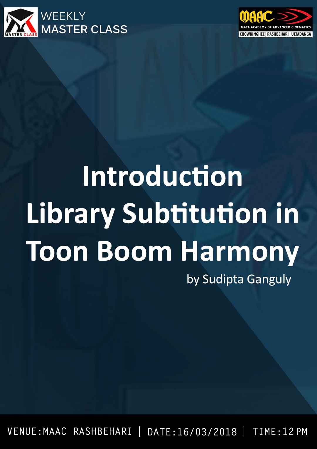 Weekly Master Class on Introduction Library Subtitution in Toon Boom Harmony