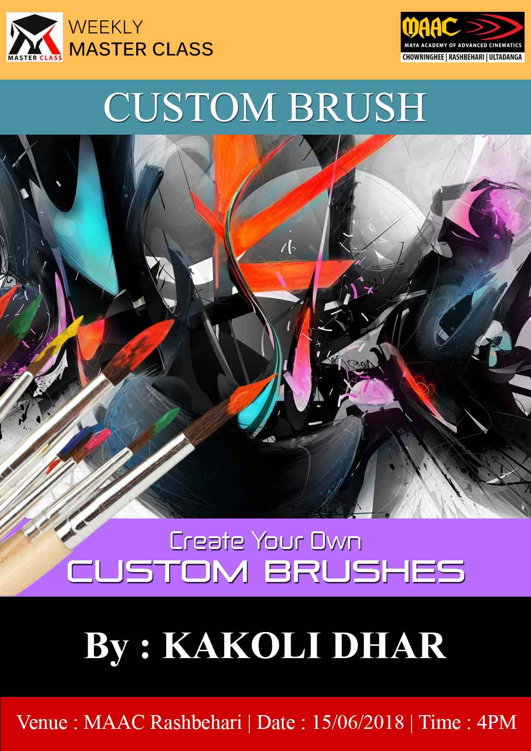 Weekly Master Class on Create Tour Own Custom Brushes