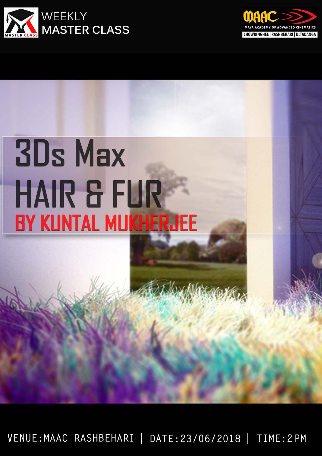 Weekly Master Class on 3ds Max Hair and Fur