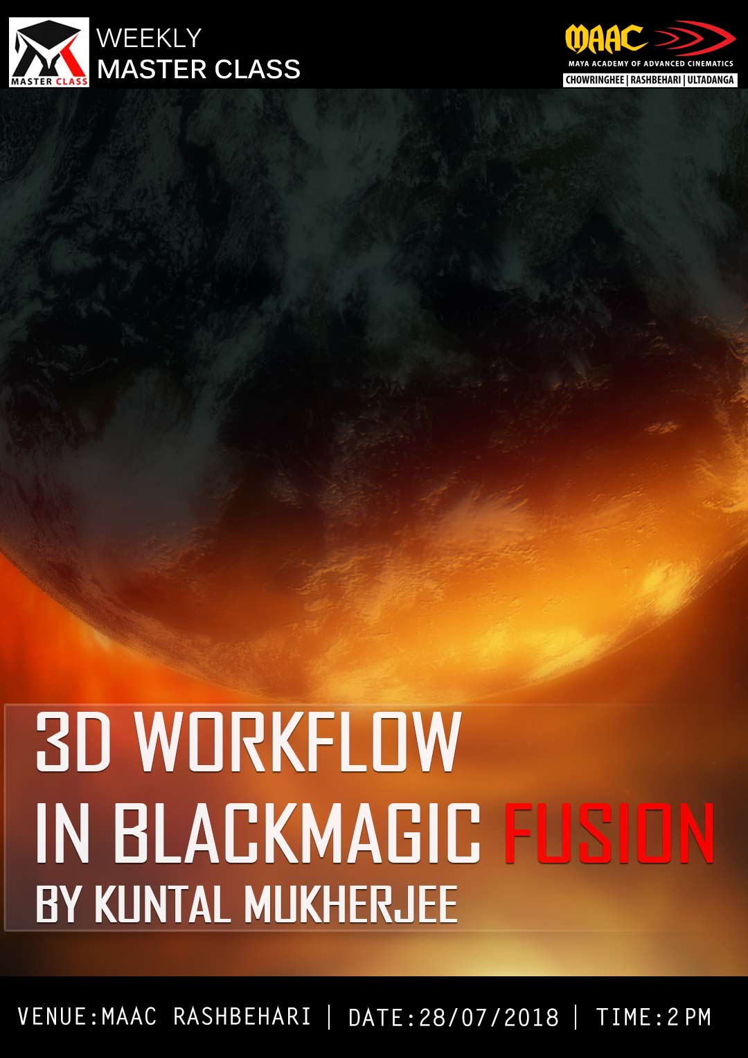Weekly Master Class on 3D Workflow in Blackmagic Fusion
