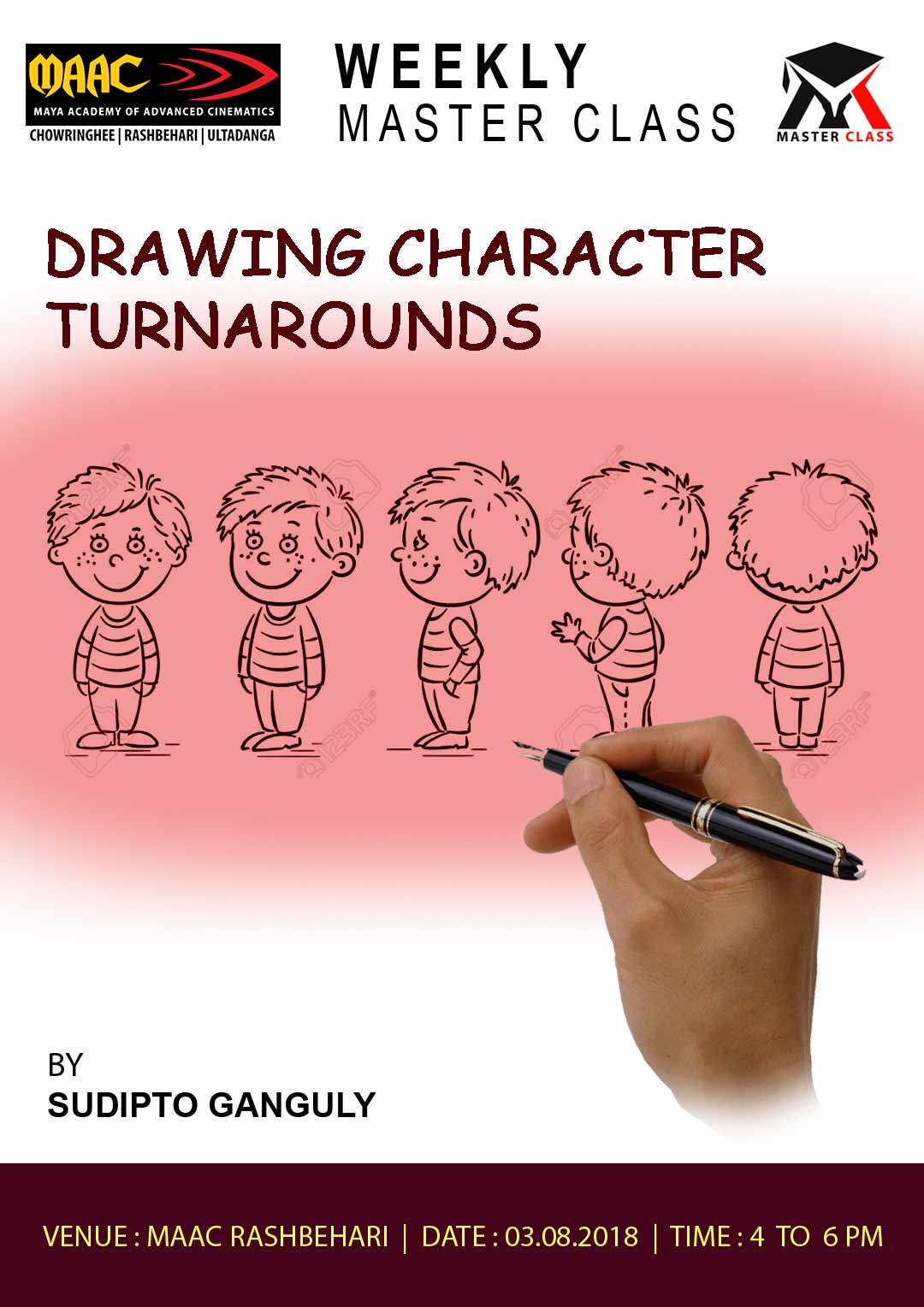 Weekly Master Class on Drawing Character Turnarounds
