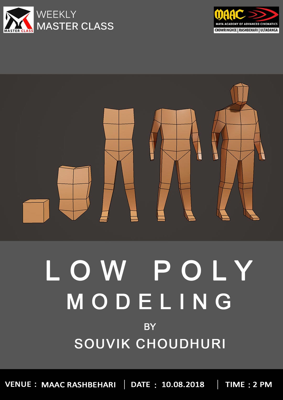 Weekly Master Class on Low Poly Modeling
