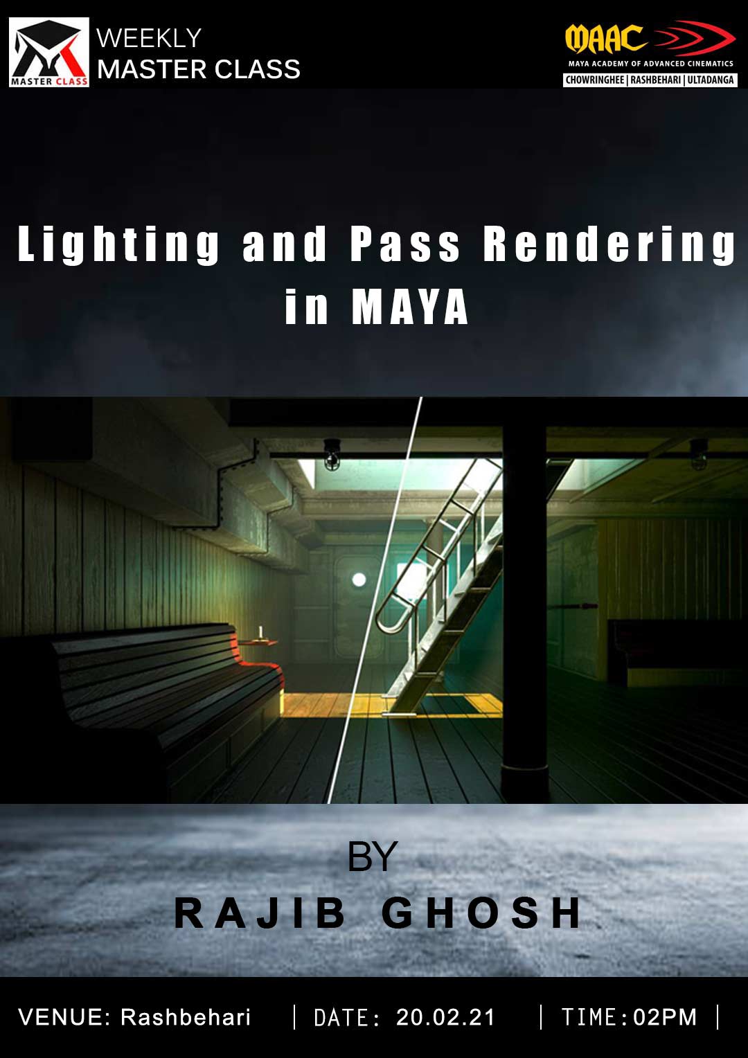 Weekly Master Class on Lighting & Pass Rendering in Maya