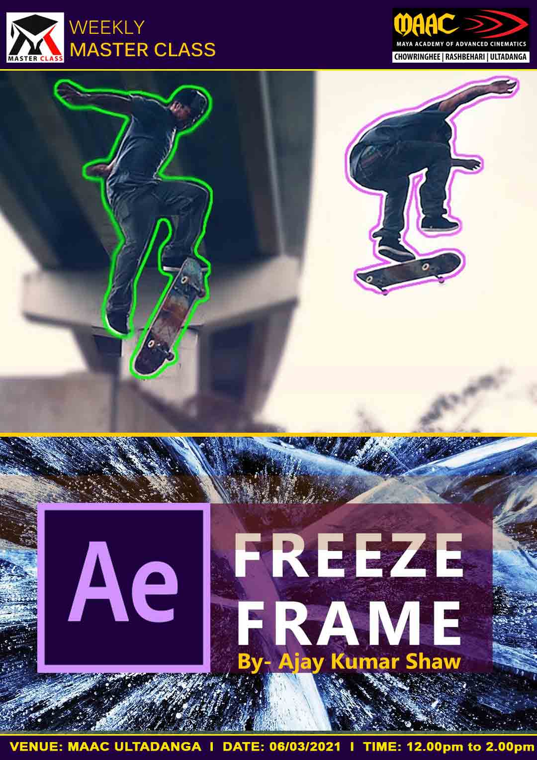 Weekly Master Class on Freeze Frame in After Effect