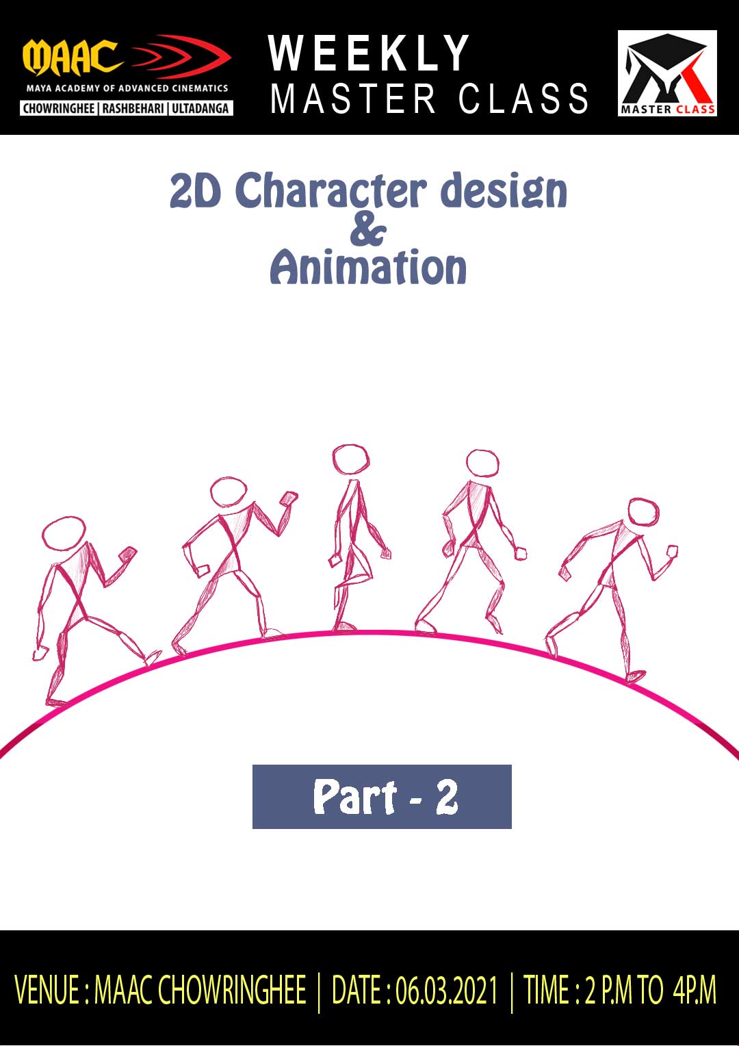 Weekly Master Class on 2D Character Design & Animation