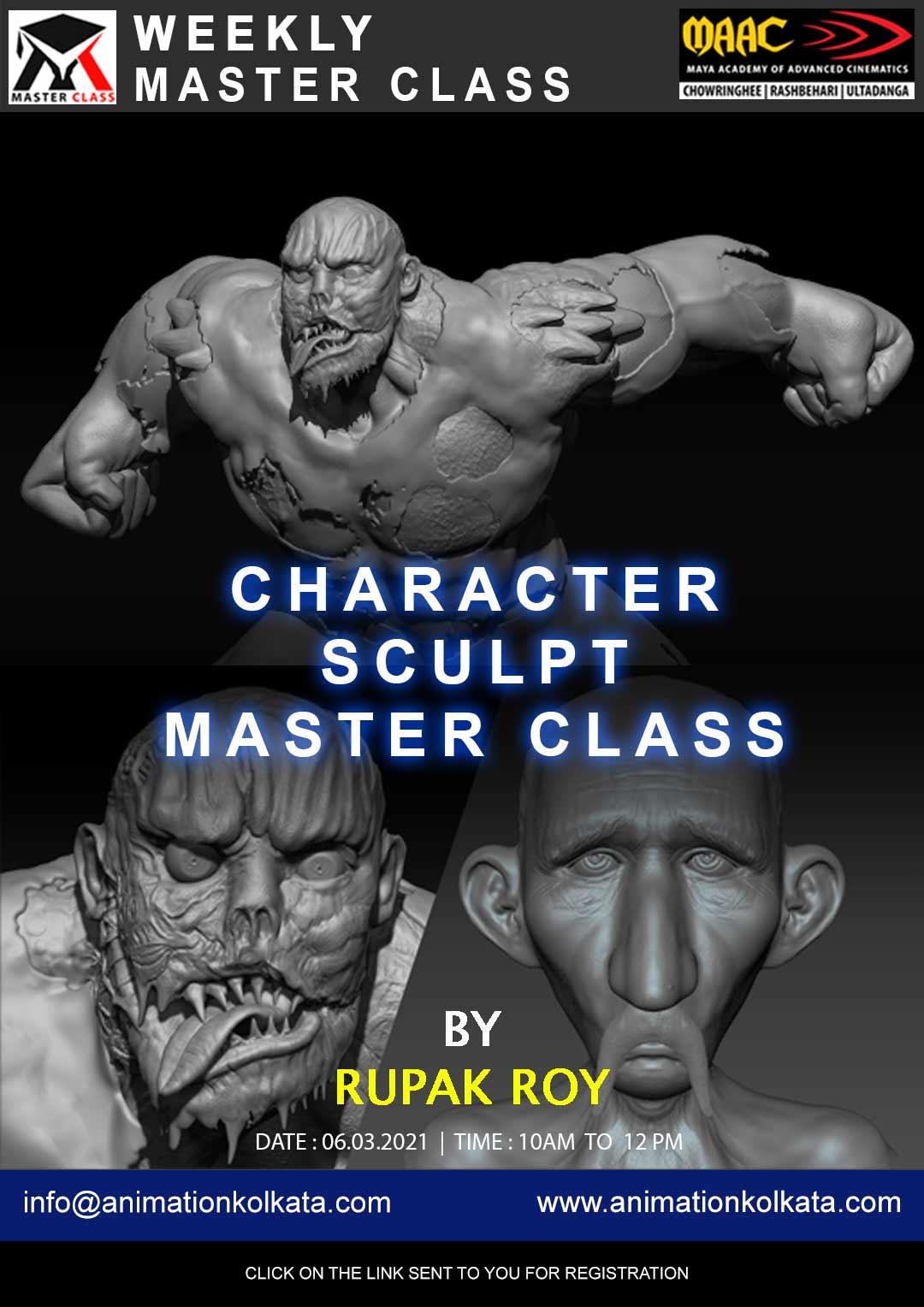 Weekly Master Class on Character Sculpting