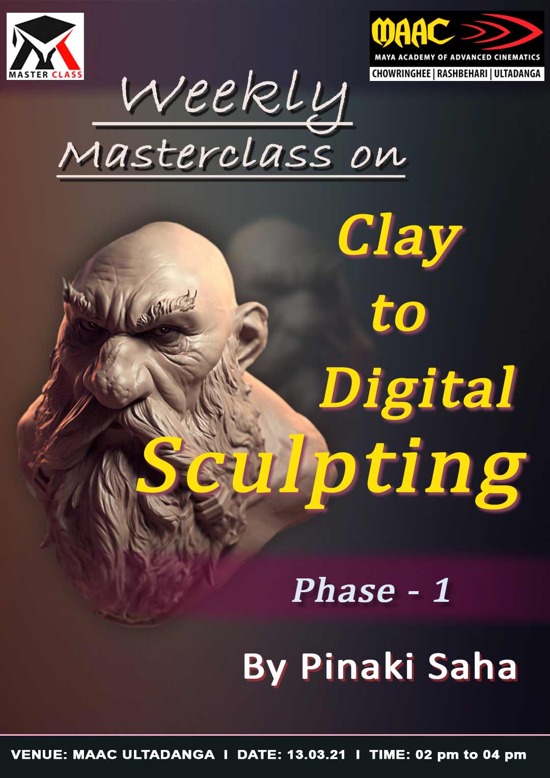 Weekly Master Class on Clay to Digital Sculpting