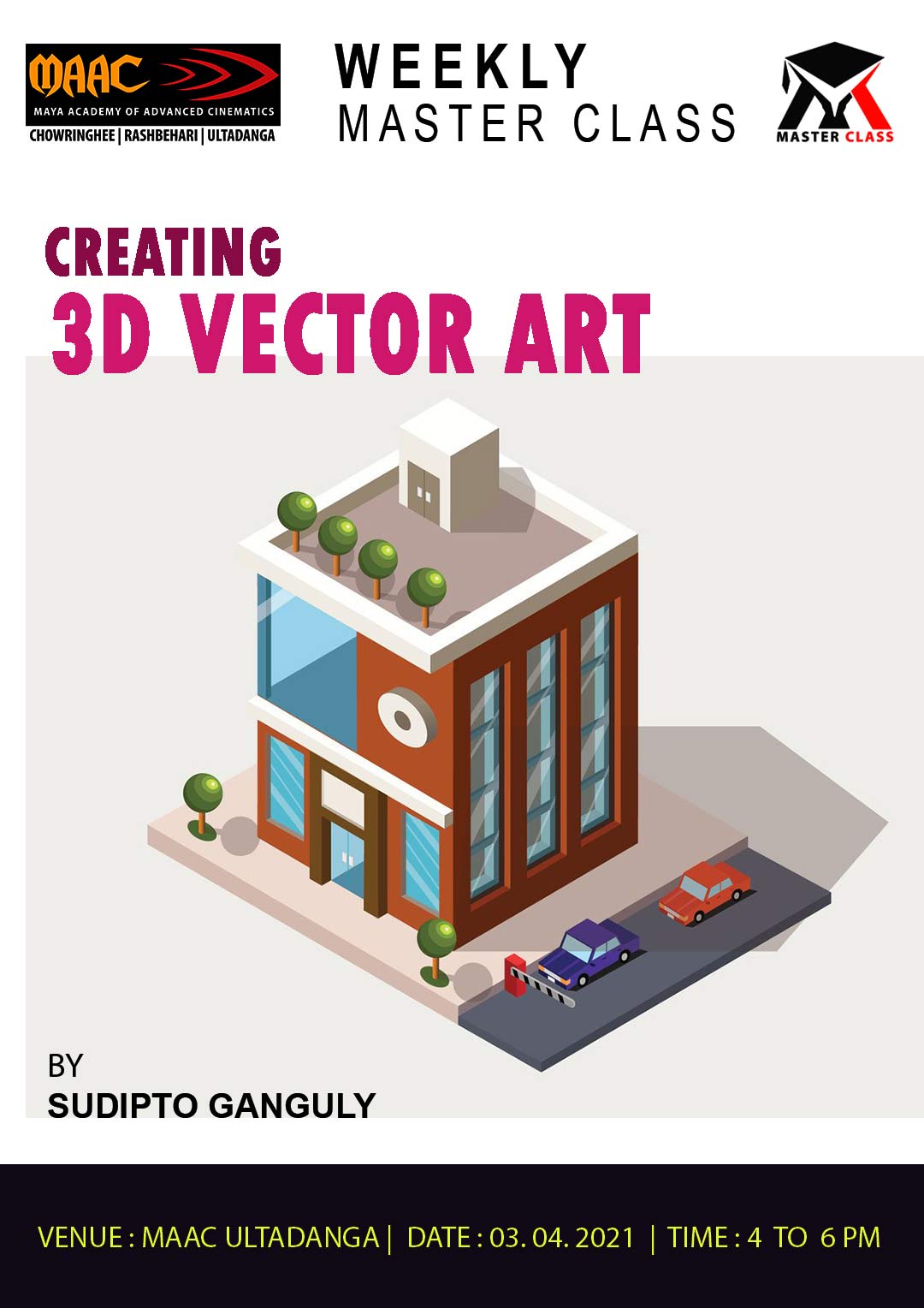 Weekly Master Class on 3D Vector Art