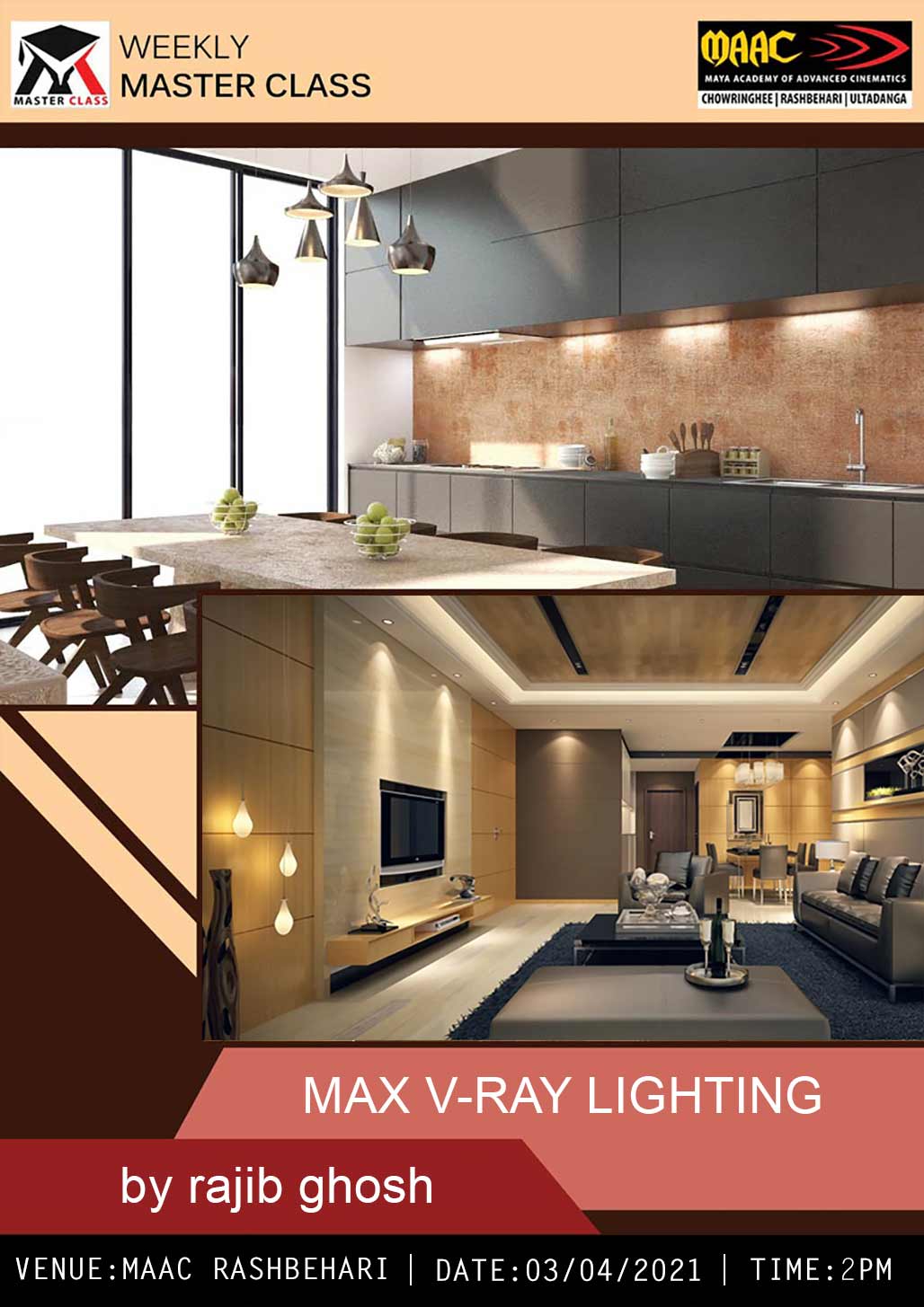 Weekly Master Class on V Ray Lighting in 3Ds Max