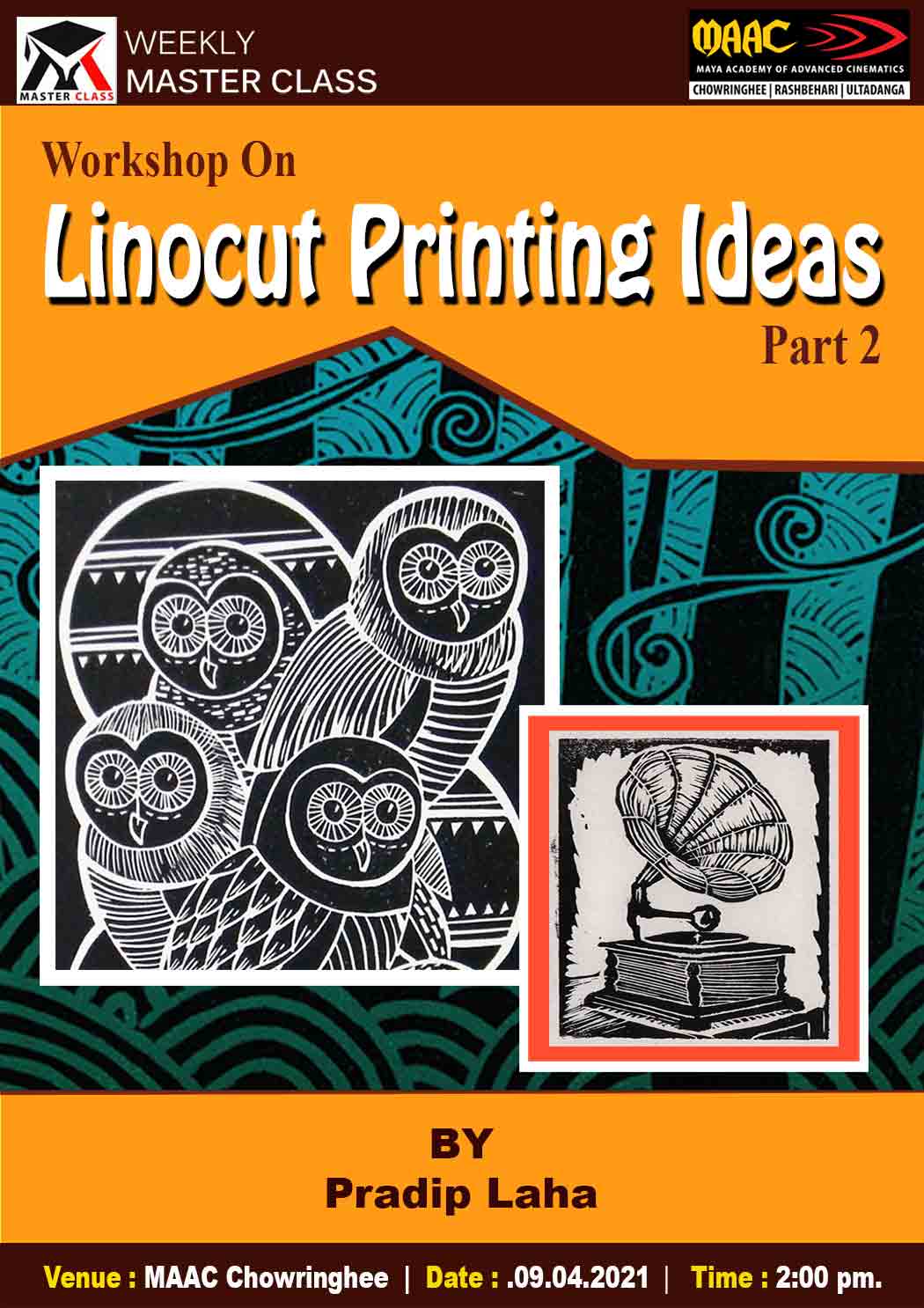 Weekly Master Class on Linocut Printing Phase 2