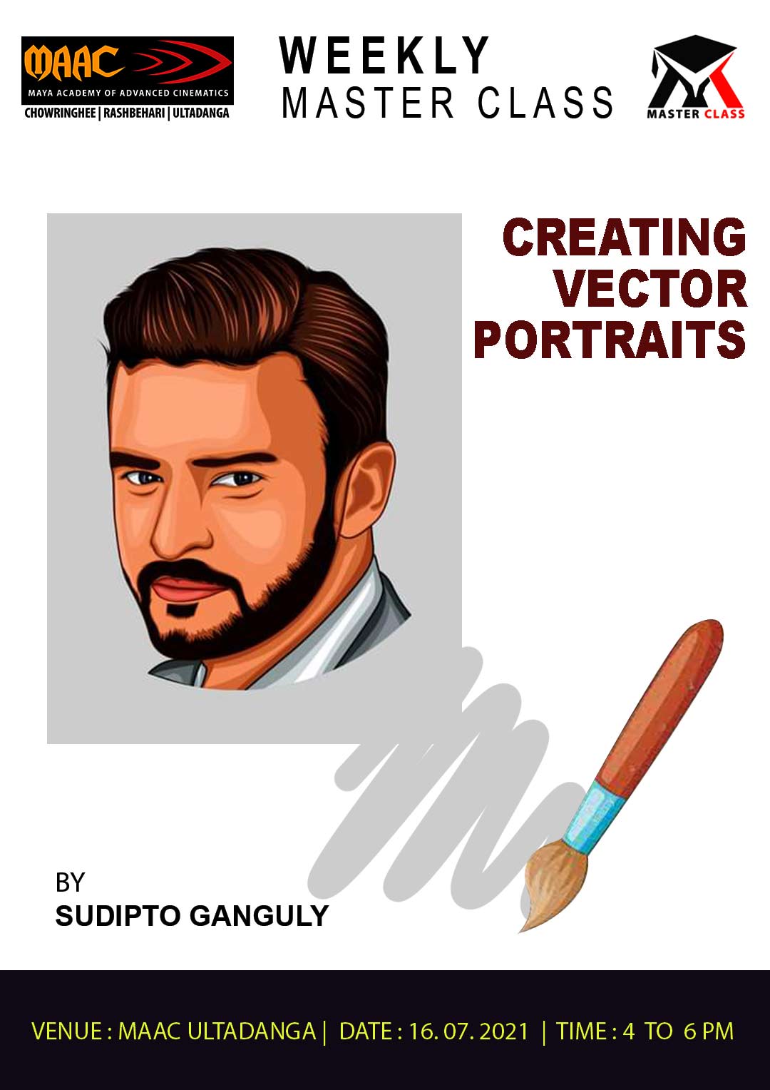 Weekly Master Class on Creative Vector Portraits