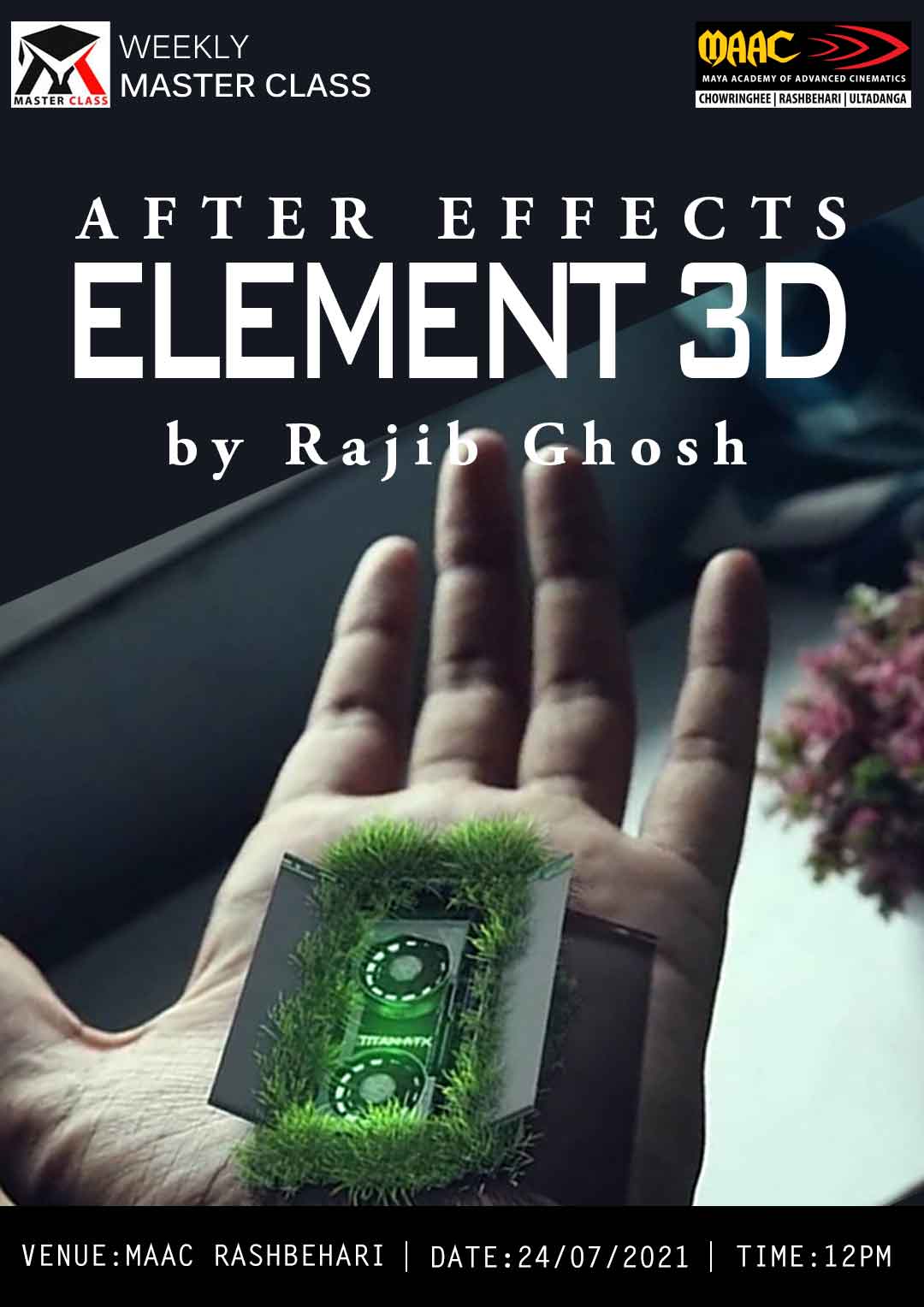 Weekly Master Class on After Effect Element 3D
